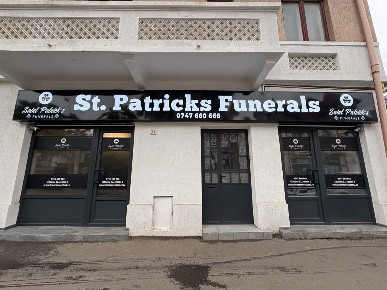 Sediu St. Patricks Funerals, servicii funerare non-stop Sector 2 Bucuresti, Strada Lizeanu 32